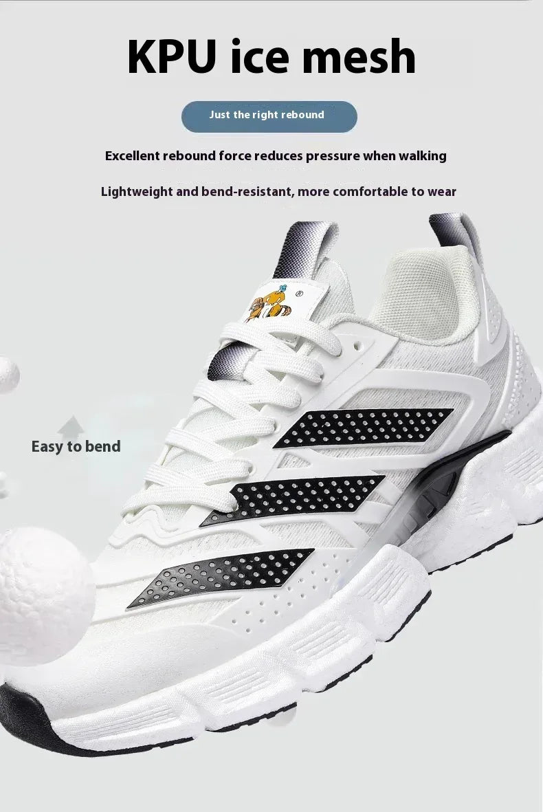 Mesh Breathable Trendy Popcorn Sneakers - Viexta