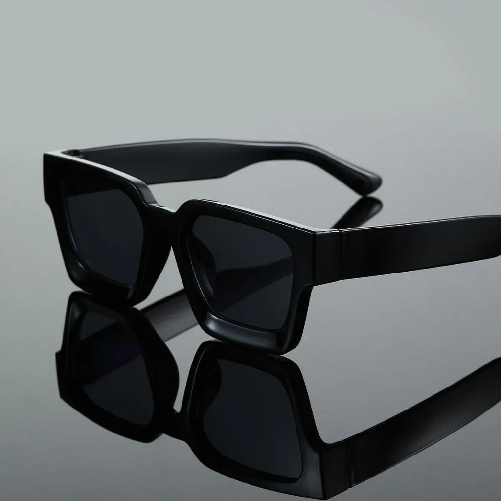 Classic Thick Square Frame Sunglasses - Viexta