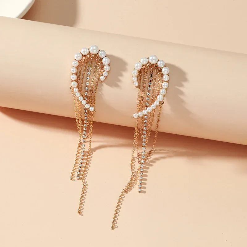 Pearl Hanging Earrings - Viexta