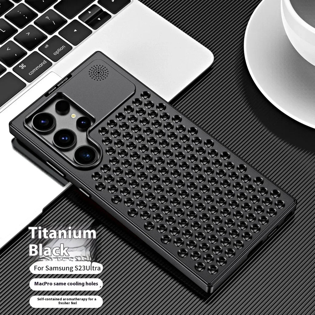 magnetic-suction-aluminum-alloy-heat-dissipation-s24ultra-phone-case - Viexta