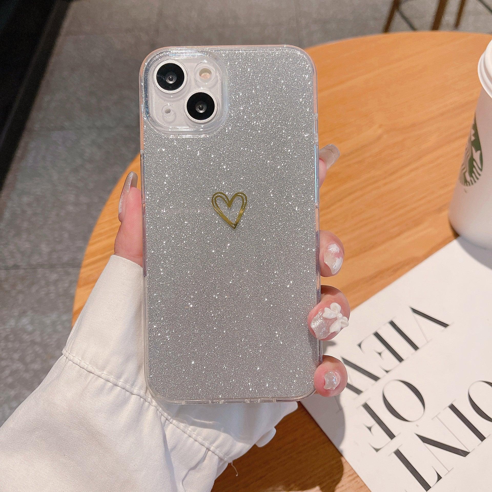 Glitter Plated Love iPhone Case - Viexta