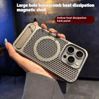 magnetic-suction-breathable-bracket-iphone-case - Viexta