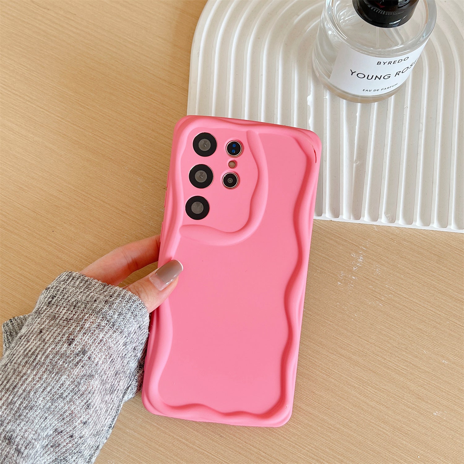 Cream Border  Anti Drop Samsung Case