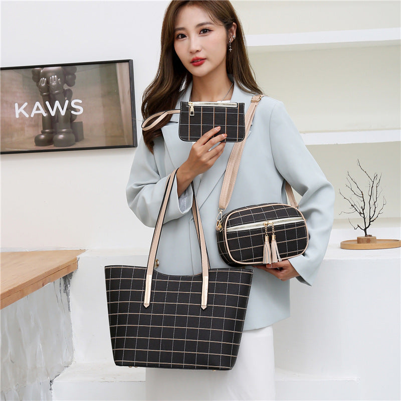 New Korean Four-piece Set Texture Shoulder Crossbody Bag