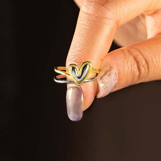 Ana Sterling Silver Love Ring - Viexta