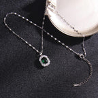 Titanium Steel Emerald Necklace - Viexta