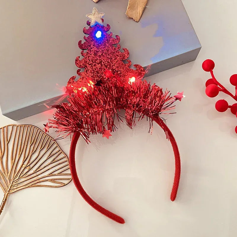 Christmas With Light Headband Snowflake - Viexta