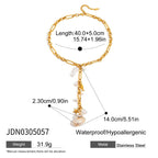 Stainless Steel Conch Long Necklace - Viexta