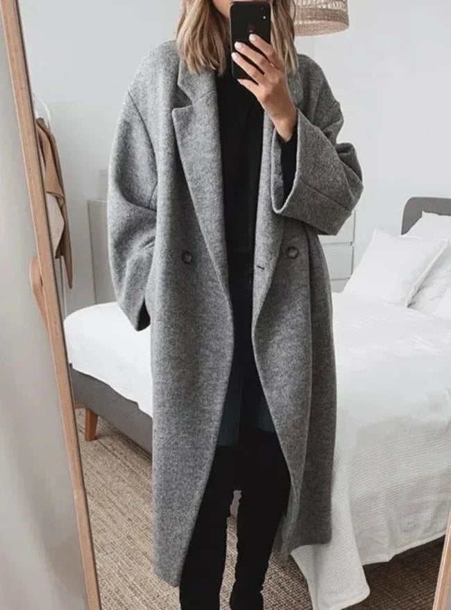 womens-multi-color-multi-size-woolen-trench-coat-coat - Viexta