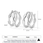 Hexagon Zircon-embedded Earrings - Viexta