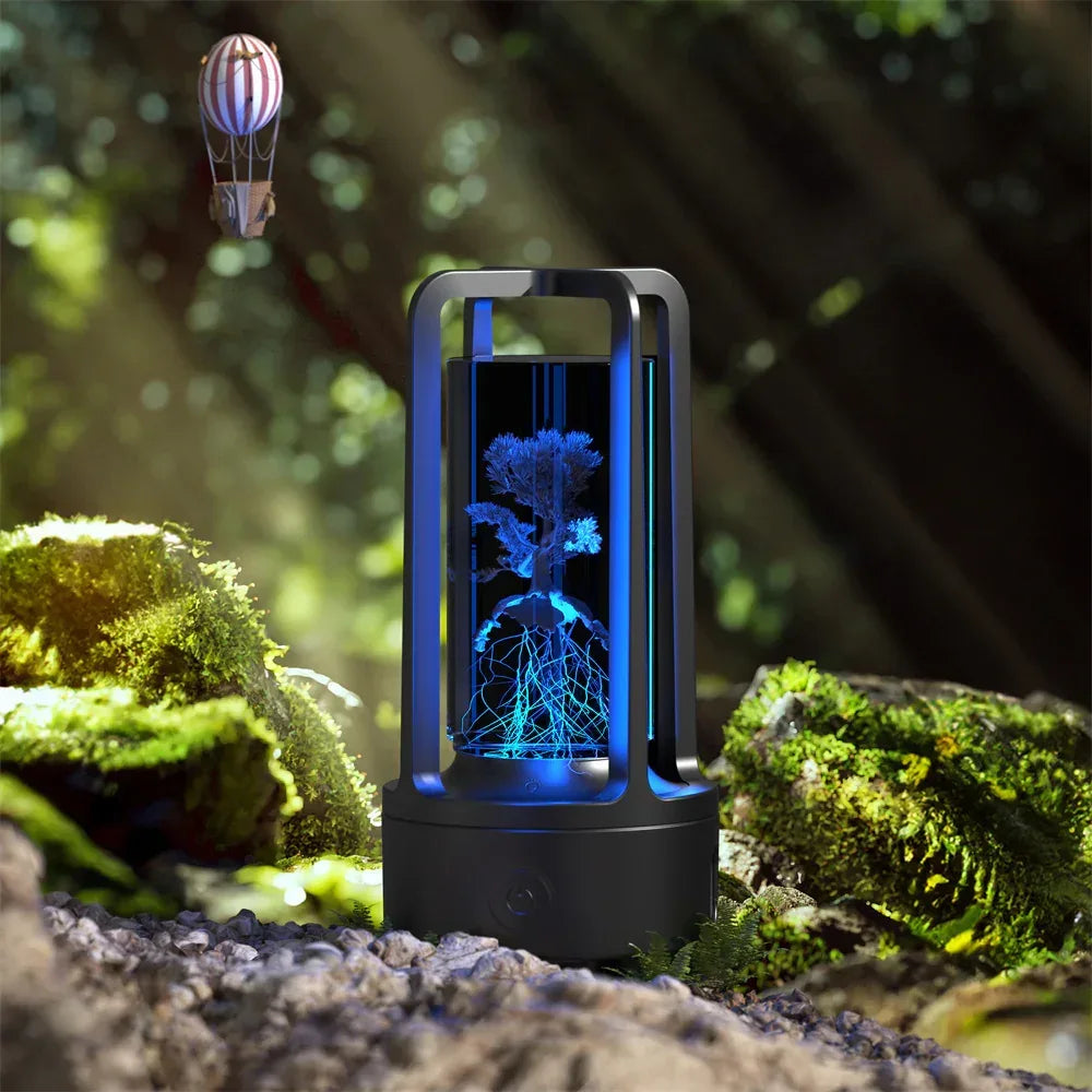 Creative 2 In 1 Audio Acrylic Crystal Lamp - Viexta