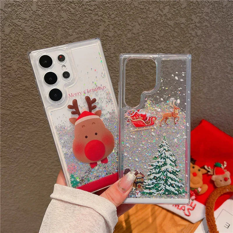 Christmas Quicksand Phone Case - Viexta