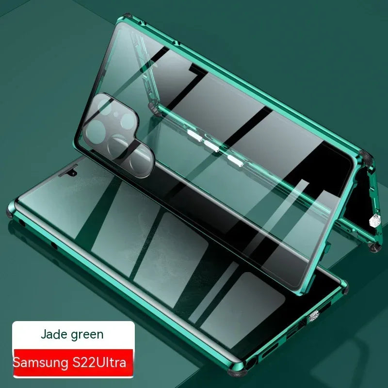 Peep-proof Mirror Magnetic Samsung S Series Phone Case - Viexta