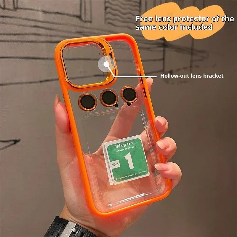 Built-in Lens Protector iPhone Case - Viexta