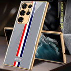 Soft Edge Electroplated Glass S Series Phone Case - Viexta