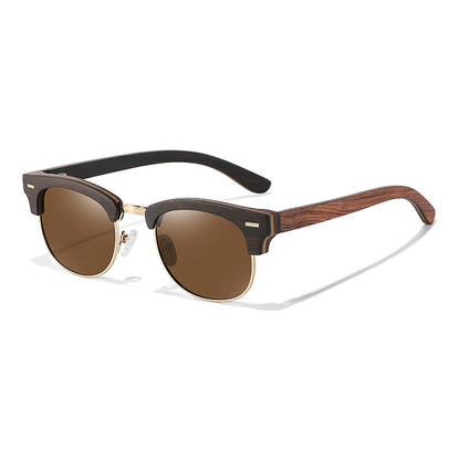 Semi-rimless Men's And Women's Polarized Sunglasses UV400