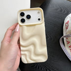 Creative Versatile Solid Color Irregular Wave Pattern iPhone Case - Viexta