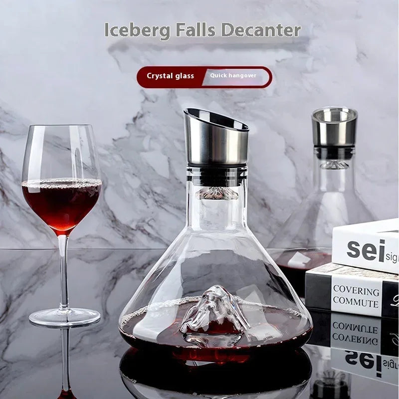 Iceberg Waterfall Crystal Glass Wine - Viexta