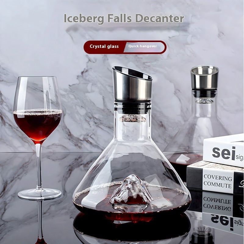 Iceberg Waterfall Crystal Glass Wine