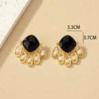 Women's Geometric Enamel Casual Earrings