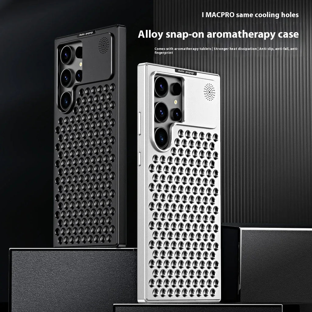 magnetic-suction-aluminum-alloy-heat-dissipation-s24ultra-phone-case - Viexta