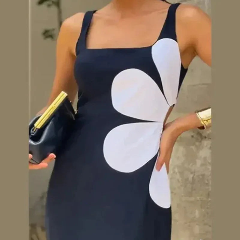 Spring New Versatile Flowers Dress - Viexta