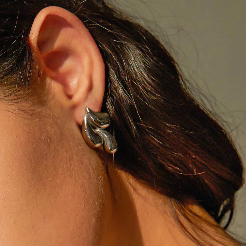18K Gold Stainless Steel Water Drop Earrings - Viexta