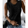 Flowers Lace Women Summer Tops - Viexta