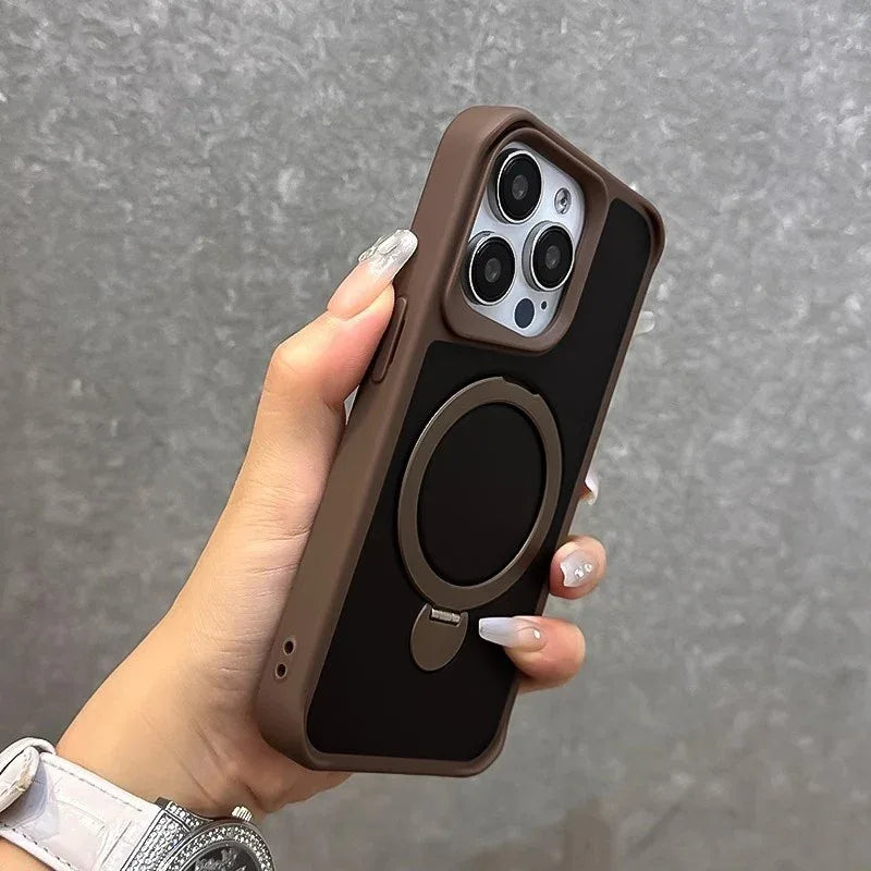 Magnetic Rotating Stand iPhone Case Pivot Swivel Protective Cover