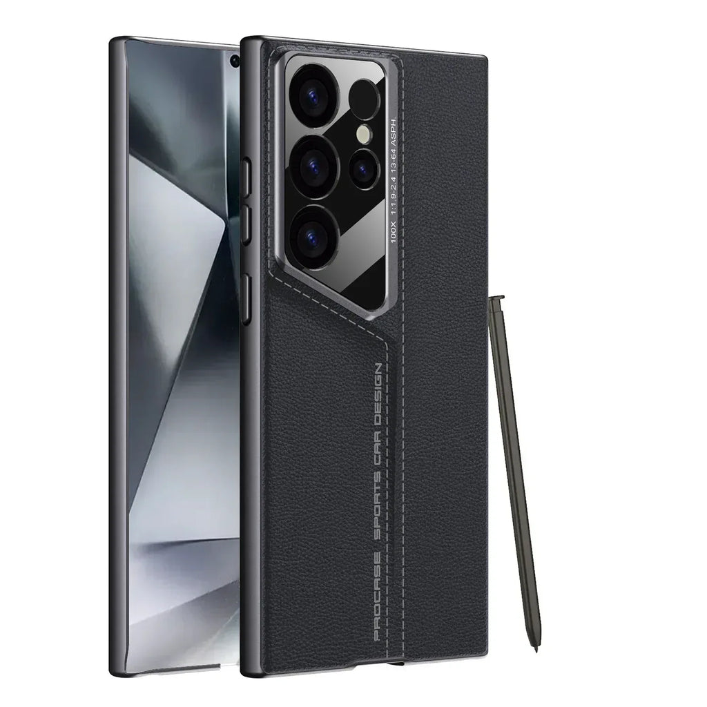blade-plain-leather-samsung-protective-case - Viexta
