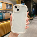 Wave Border Solid Color iPhone Case