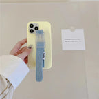 Solid Color Wrist Strap Bracket iPhone Case - Viexta