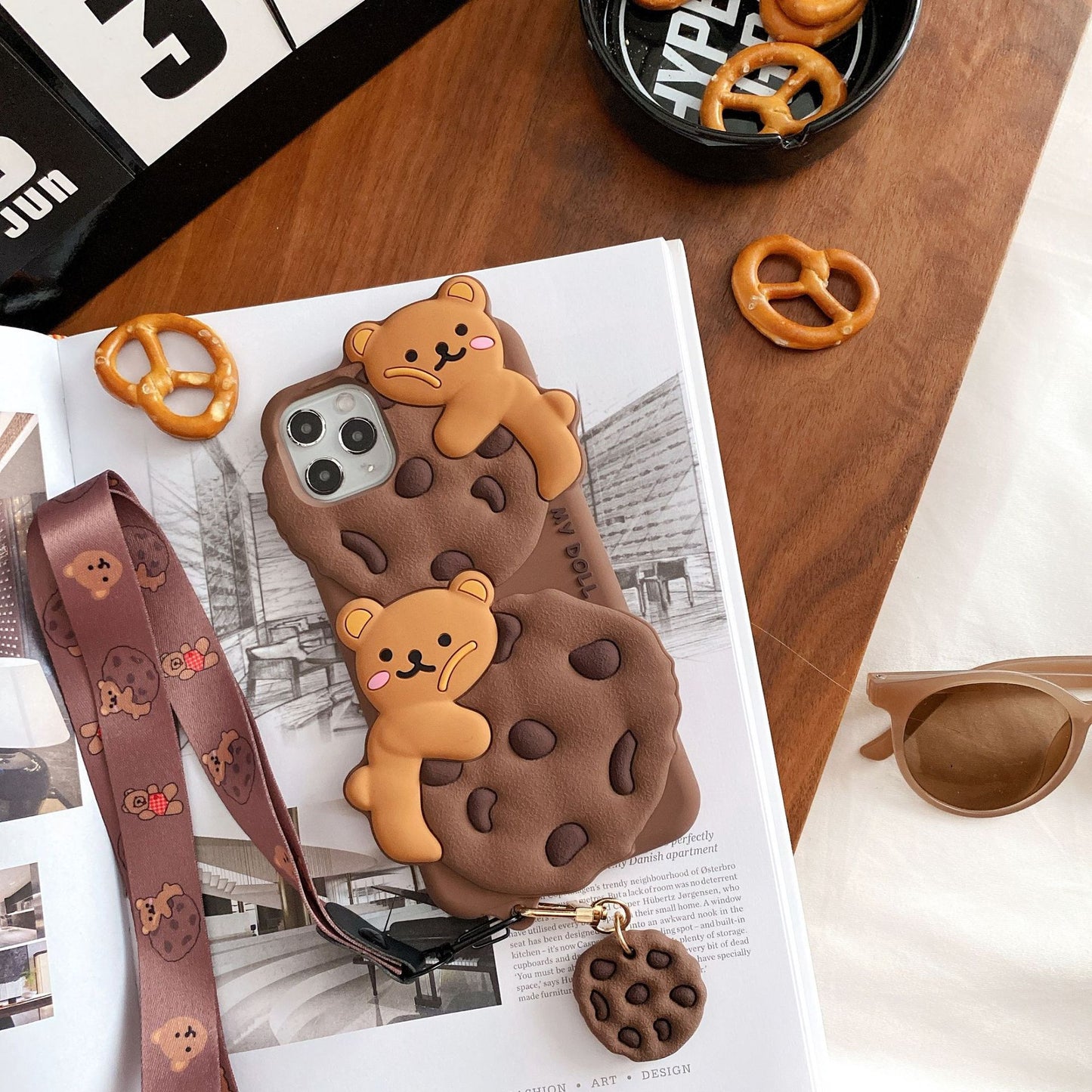 Cute Cookie Bear iPhone Case