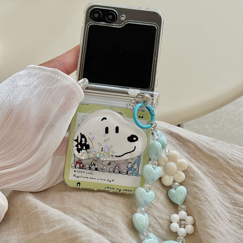 Cartoon Snoopy Samsung folding screen case