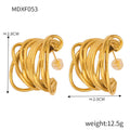 Women's Multi-layer Texture Earrings - Viexta