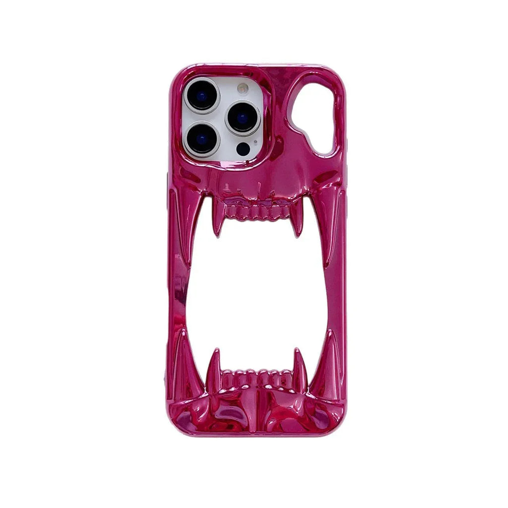 Electroplated Tiger-tooth Skull iPhone Case - Viexta