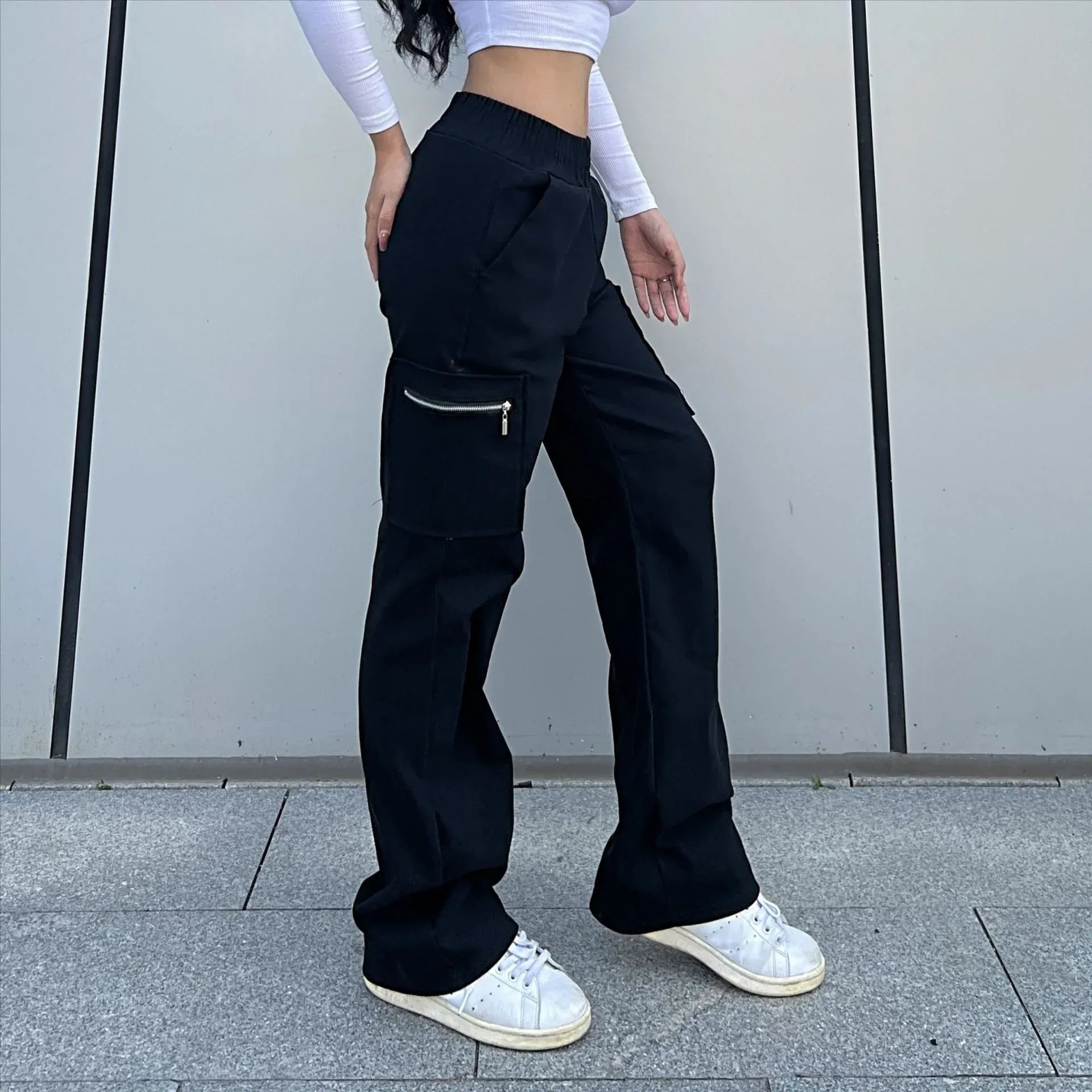 Trendy Women's Loose Street Trousers - Viexta