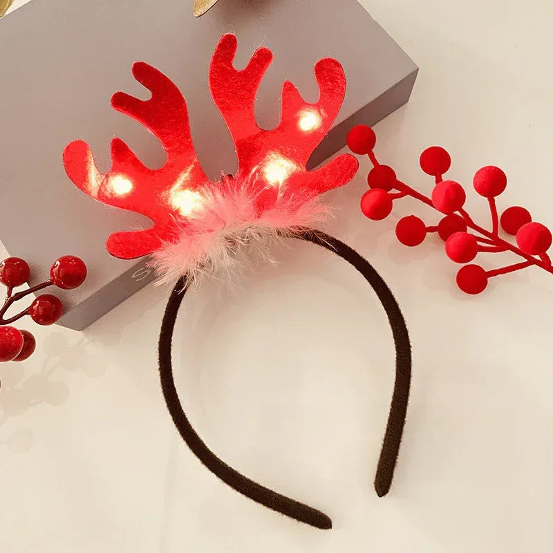 Christmas With Light Headband Snowflake - Viexta