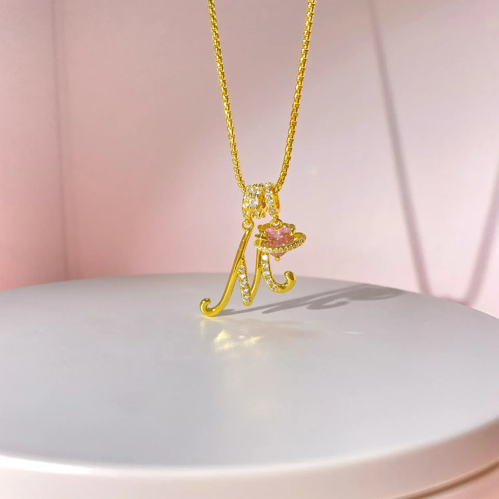 Dopamine 26 English Letter Necklace - Viexta