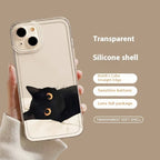Black Cat High Sense Couple iPhone Case - Viexta