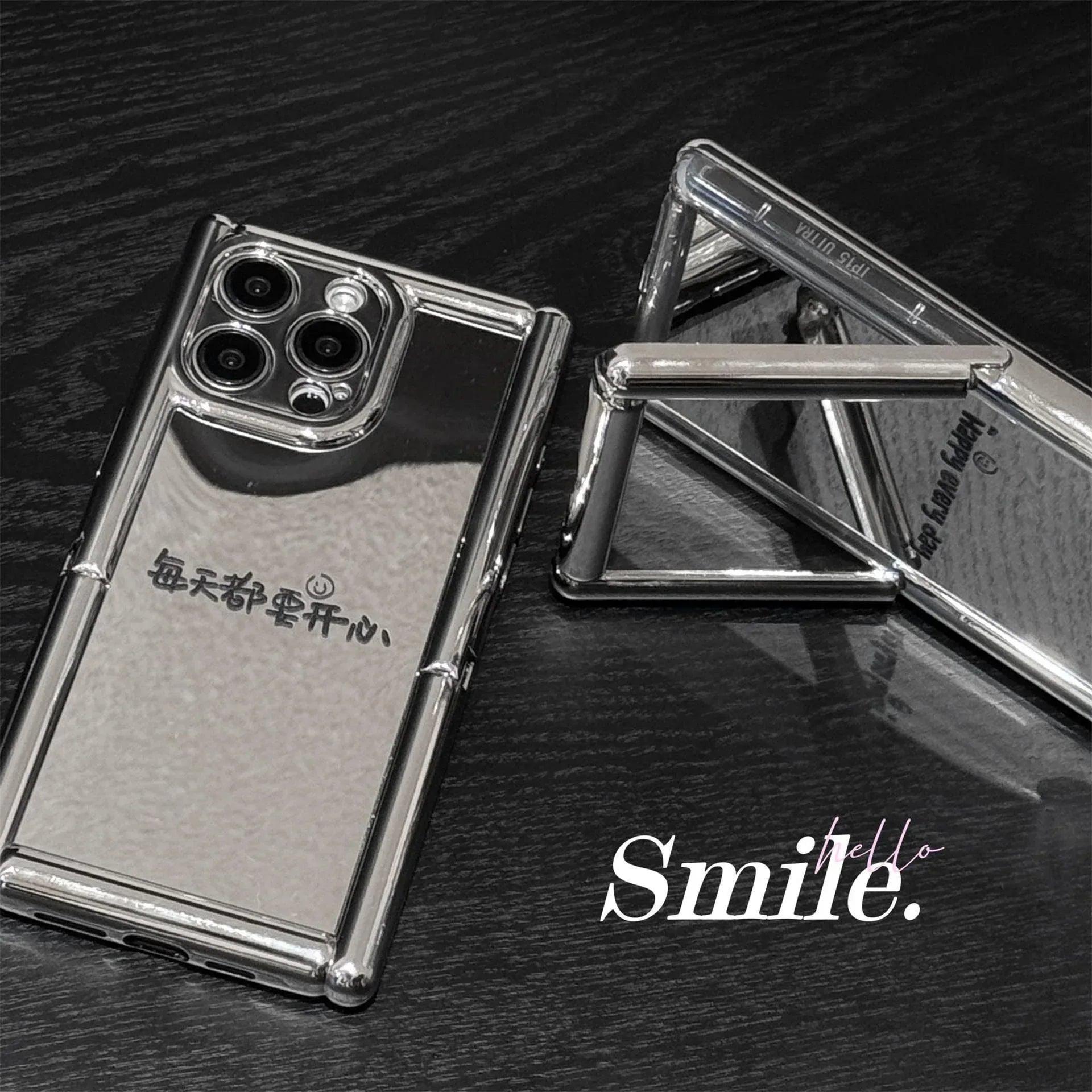 Cylindrical Electroplated Mirror iPhone Case - Viexta