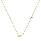 Angel Digit Stainless Steel Three-link Number Pendant Necklace - Viexta
