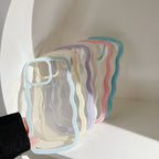 Candy Color Wave Border Mobile IPhone Case - Viexta