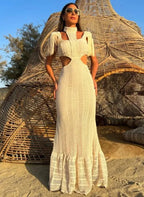 Black Cut-out Midriff Outfit