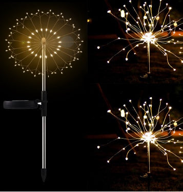 New Ground Plug Solar Fireworks Light