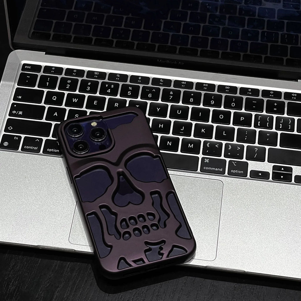 Frosted Skull iPhone Case - Viexta