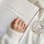 Sterling Silver Square Diamond Ring