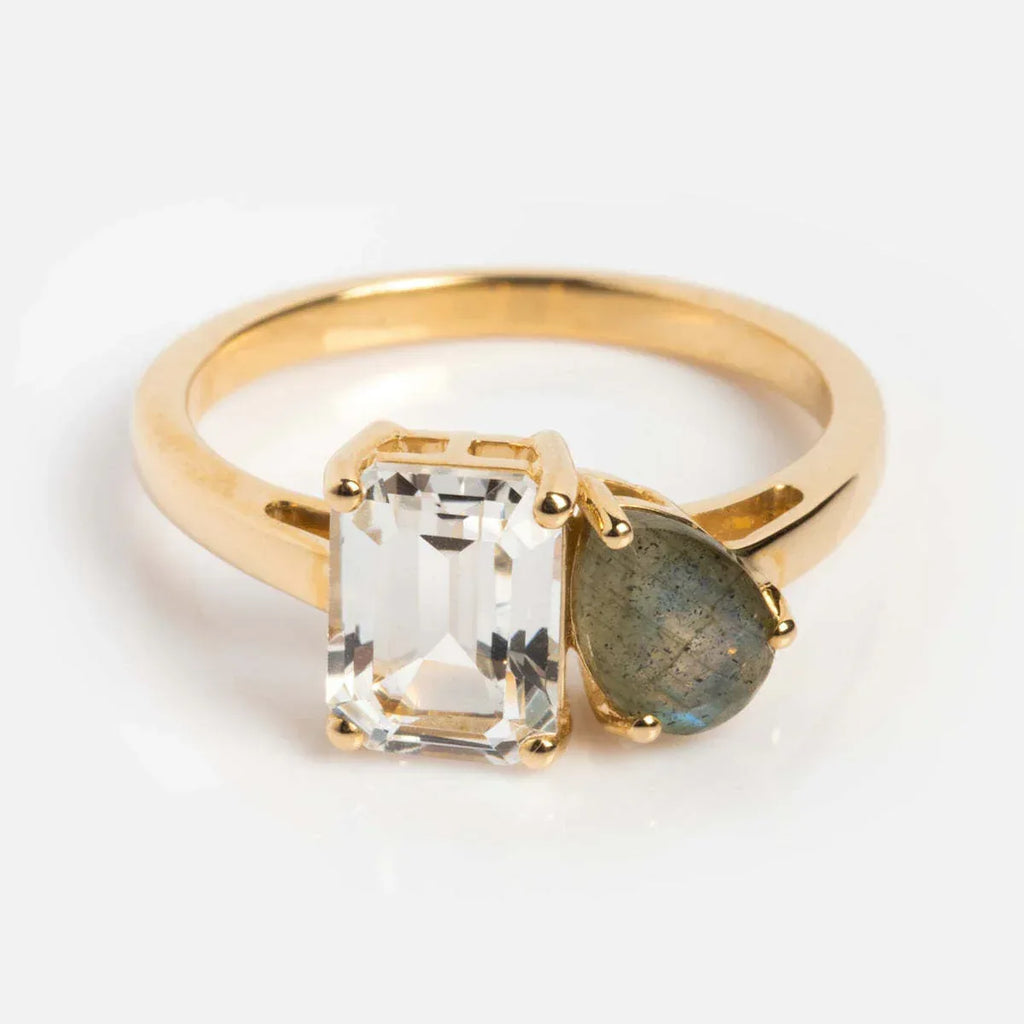 18k Multi-Color Zircon Ring - Viexta
