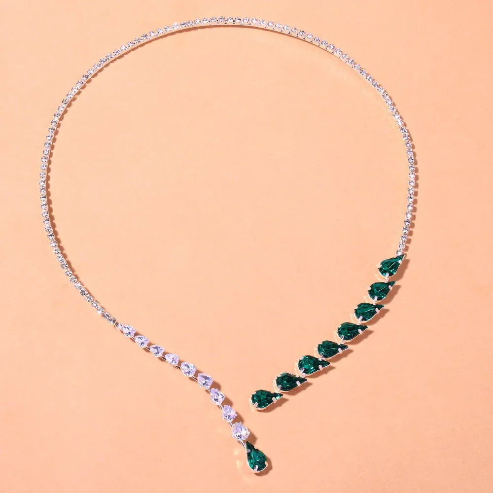 Luxury Emerald Drop Necklace - Viexta