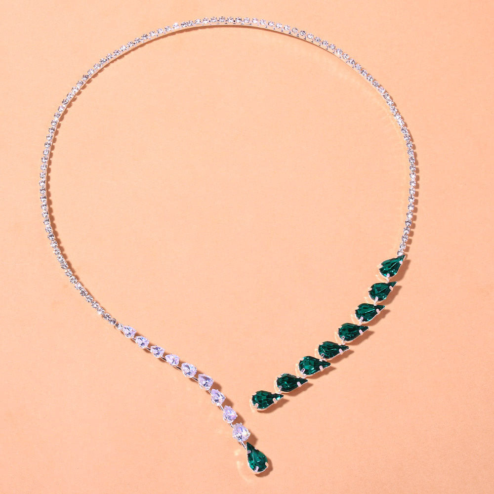 Luxury Emerald Drop Necklace